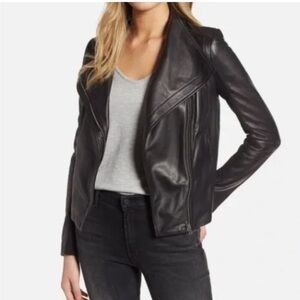 Excellent condition Trouve Black Leather Jacket